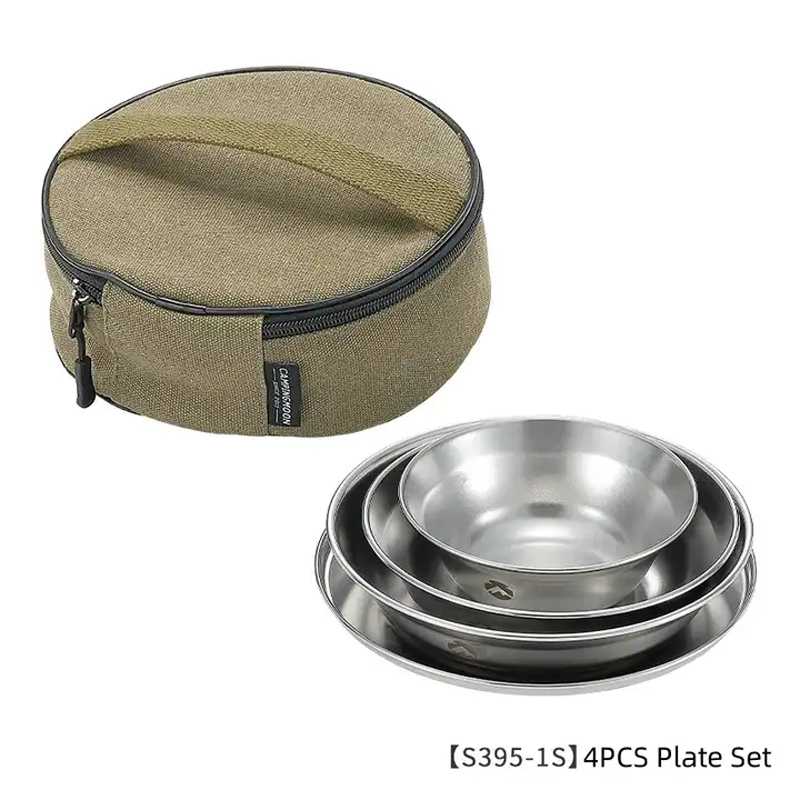 Outdoor Camping Korea - S395-1S RVS 304 Schaal Bord Schotel