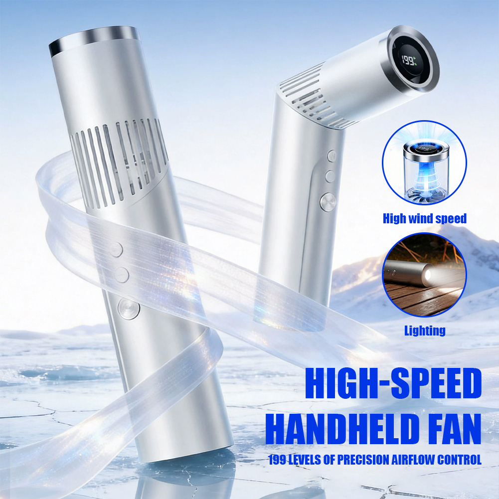 Outdoor Camping Fan - Mini handventilator 20000 RPM borstelloze motor