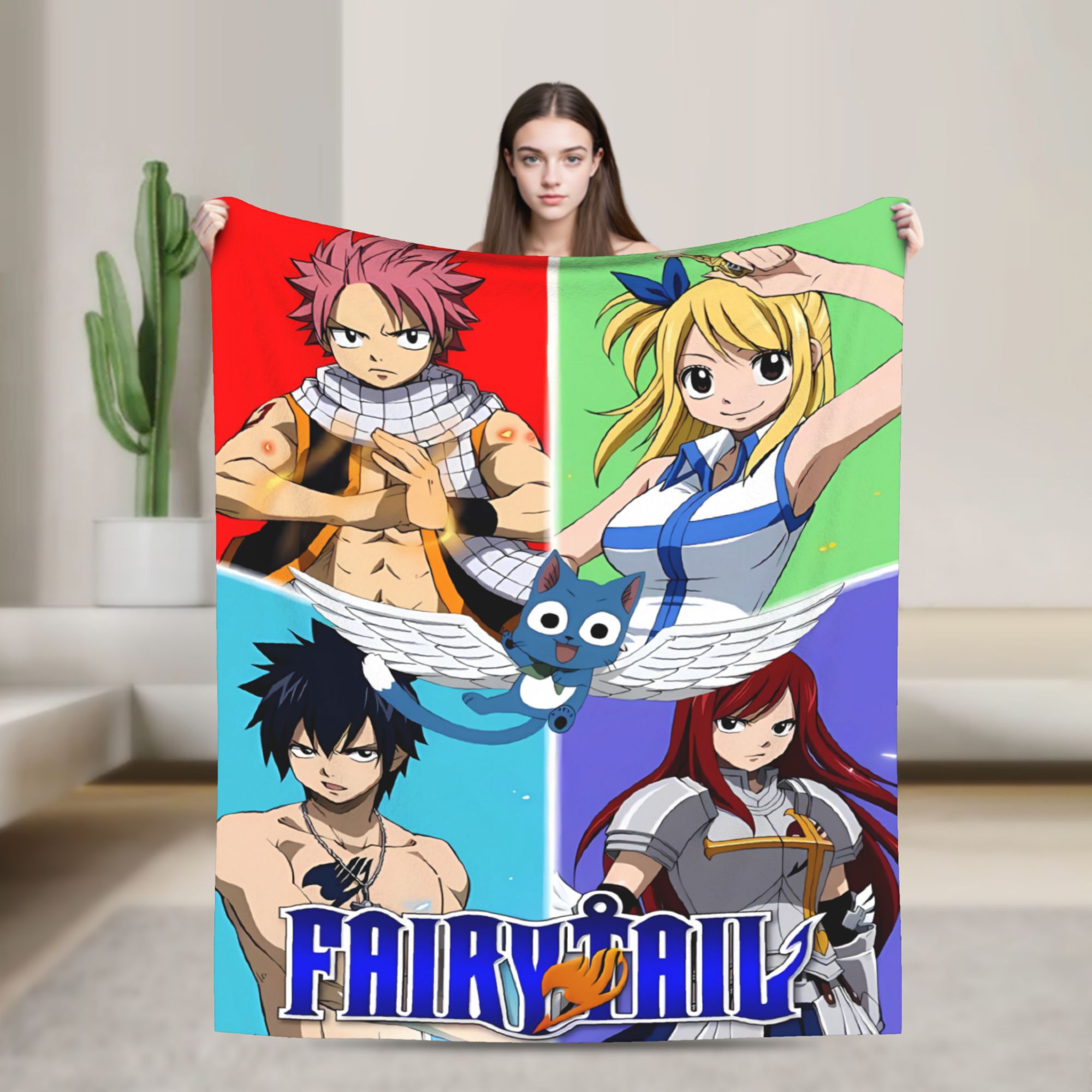 Outdoor Camping Ideas - Kleurrijke Fairy Tail Manga Collage Dekbed