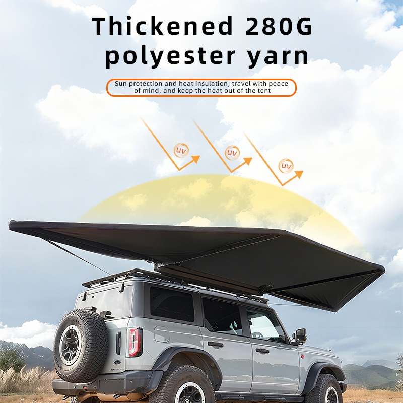 Outdoor Camping Fan - Buitentent met 180 graden waaier-vormige zonwering,