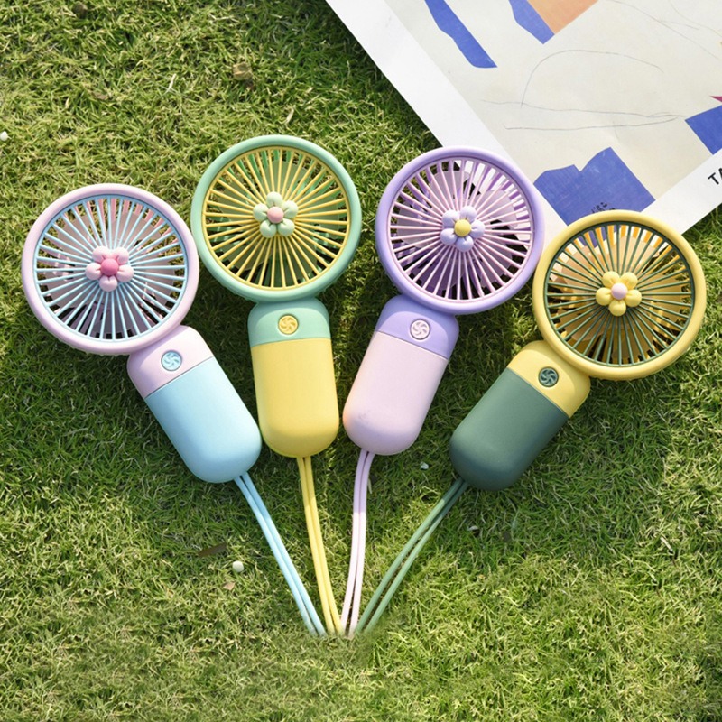 Outdoor Camping Fan - 1PC Zomer Mini-ventilator Draagbare draagbare schattige