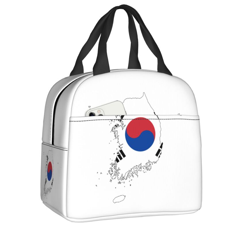 Outdoor Camping Korea - Zuid-Koreaanse vlag thermisch geïsoleerde lunchtassen voor