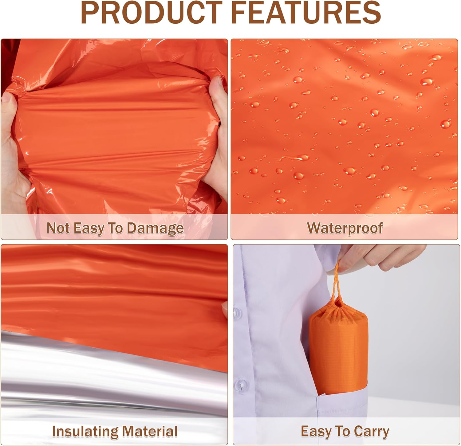 Mylar-slaapzak voor noodgevall - Outdoor Camping Sleeping Bag recensie en prijs