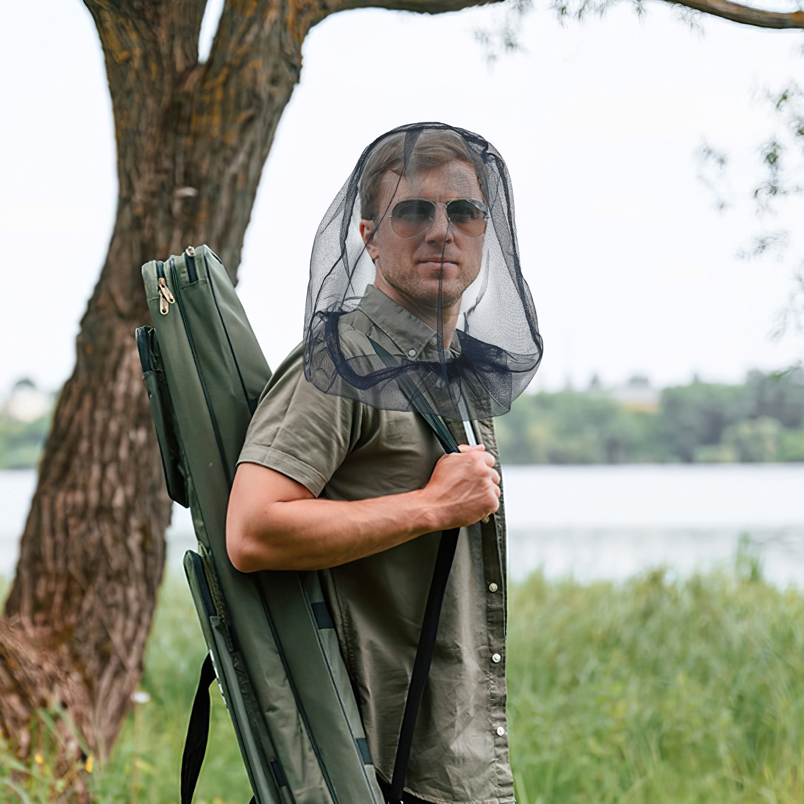 2 stuks anti-muggen hoofdnet b - Outdoor Camping Mosquito Net recensie en prijs